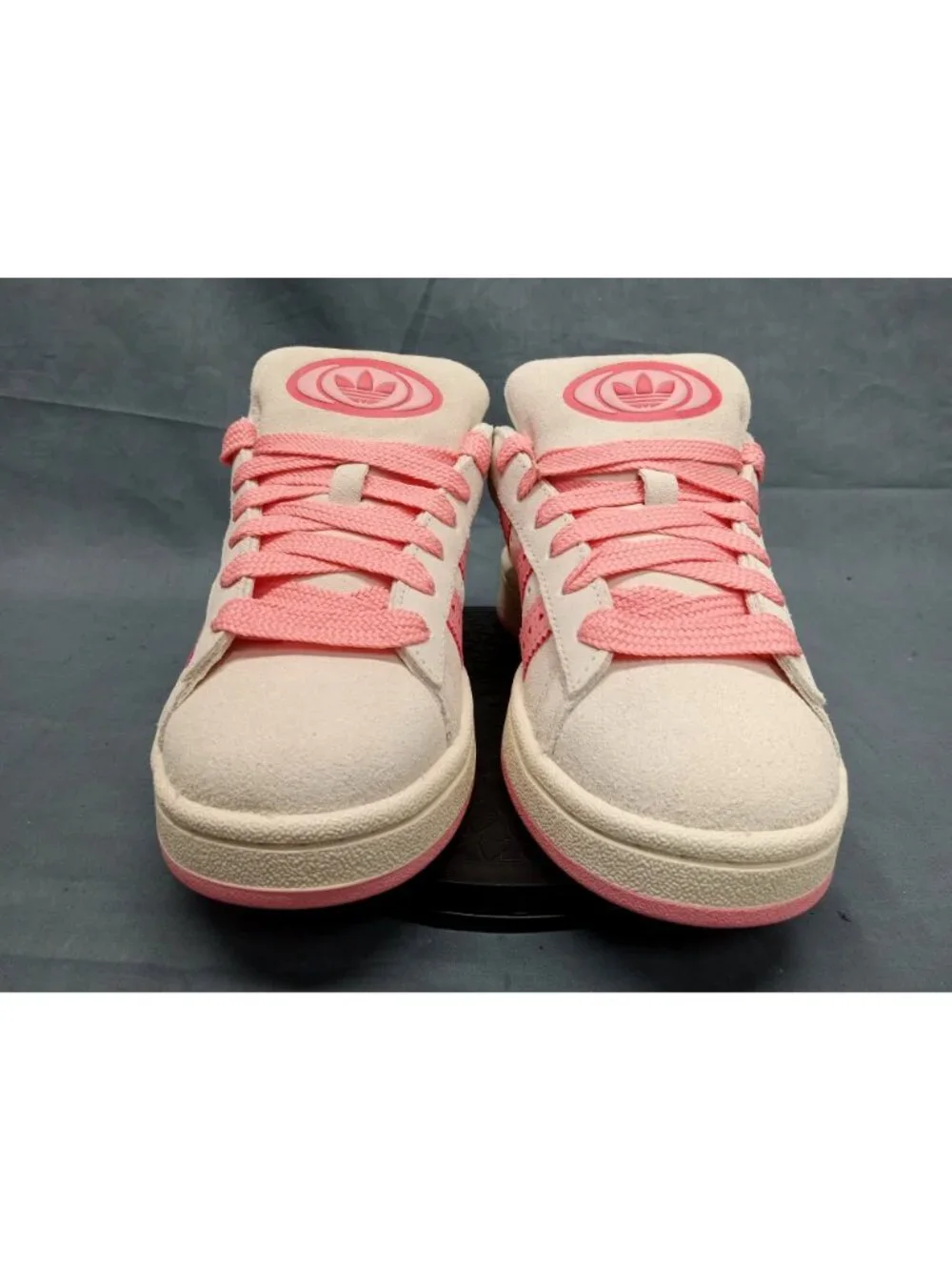 Adidas Campus 00s J Sneakers Suede Valentines Day Pink Girls Size 4 NEW NO BOX! - Picture 3 of 10